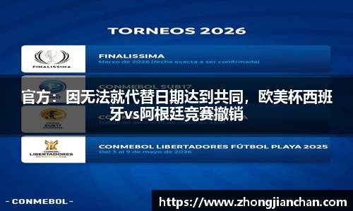官方：因无法就代替日期达到共同，欧美杯西班牙vs阿根廷竞赛撤销